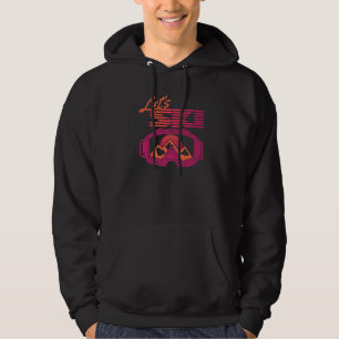 Retro Skiing Mountains 80s Ski Resort Vintage Ski Hoodie