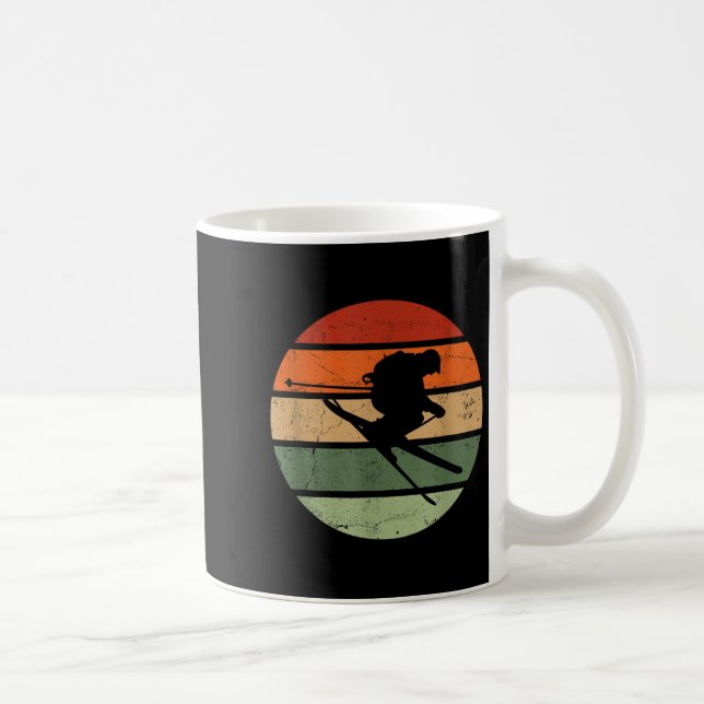 Retro Skiing Ski _2  Coffee Mug (Right)
