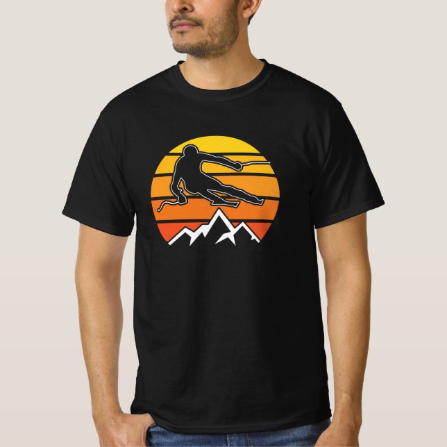 Retro Skiing T-Shirt (Front)