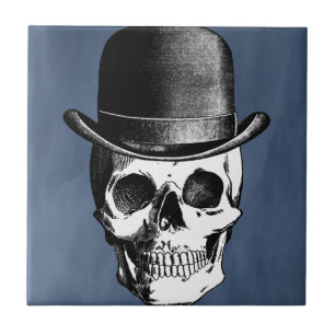Retro Skull Head Ceramic Tile