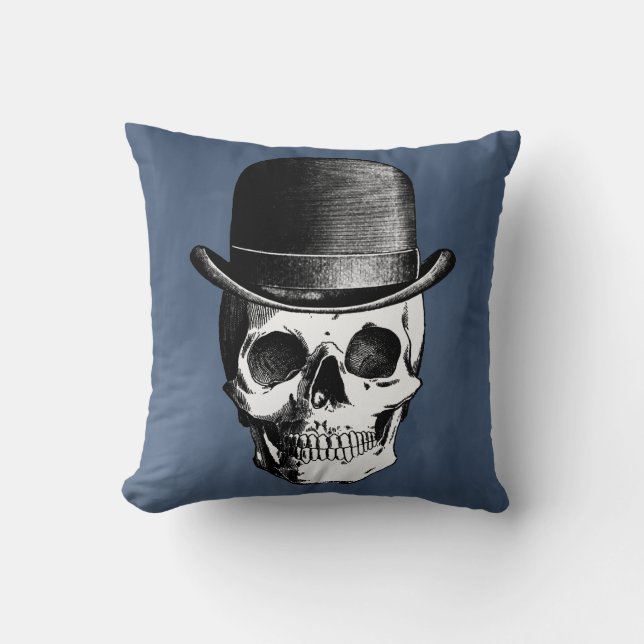 Retro Skull Head Cushion (Front)