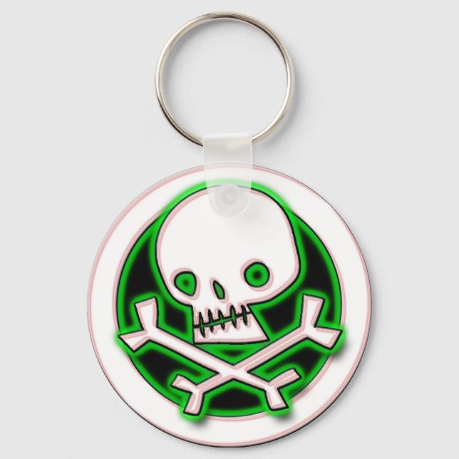 RETRO SKULL KEY RING (Front)
