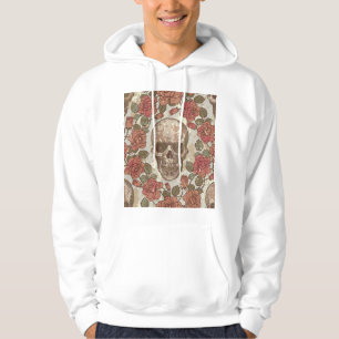 Retro Skulls and Roses Ornament Hoodie