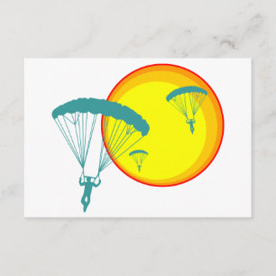 retro skydivers invitation