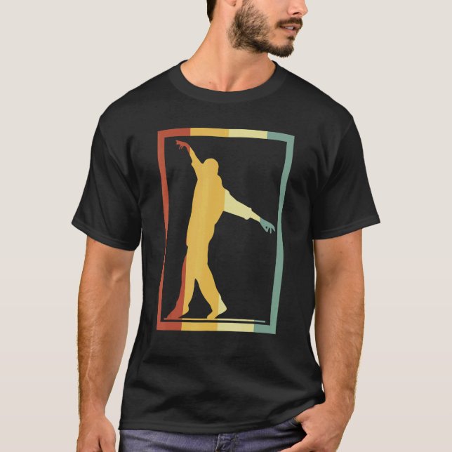 Retro Slacklining Urbanlining Artist Slackliner Sl T-Shirt (Front)