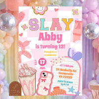 Retro Slay Aesthetic Tween Patch Party Birthday