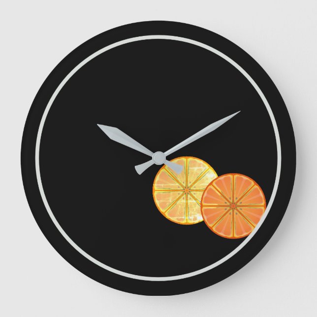 Retro Slices Acrylic Wall Clock (Front)