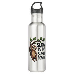 Retro Sloth Quote Shirt Funny Slow Life Vintage Te 710 Ml Water Bottle