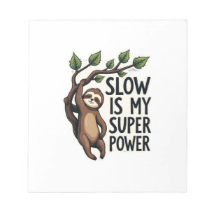 Retro Sloth Quote Shirt Funny Slow Life Vintage Te Notepad