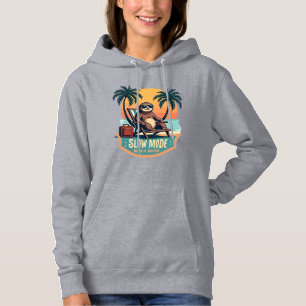 Retro Sloth Vacation Shirt Funny Tropical Relax De