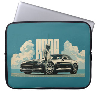 Retro SLS Supercar Racing Driver Graphic Laptop Sl Sleeve