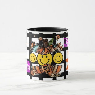 Retro Smile Mug Funny Smiley Face Cool Design