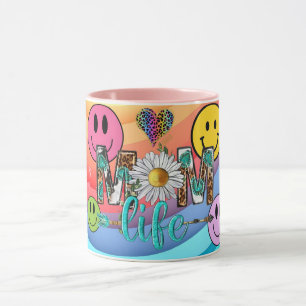 Retro Smile Mug Funny Smiley Face Cool Design