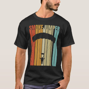 Retro Smokejumper Wildland Firefighters Rescue De T-Shirt