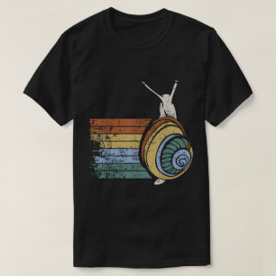 Retro Snail Aesthetic Vintage Art T-Shirt