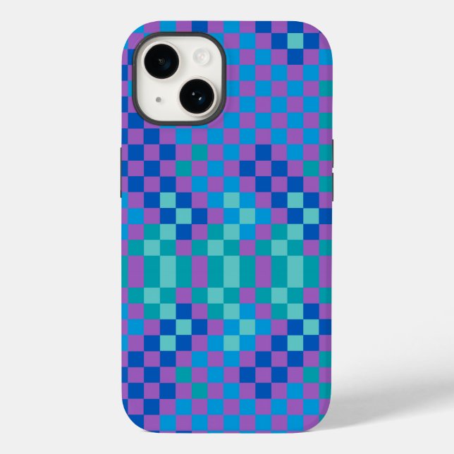 Retro Snake Chequered Chequered Pattern  Case-Mate iPhone Case (Back)