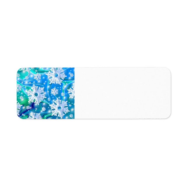 Retro Snow Address Labels (Front)