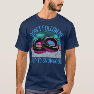 Retro Snow Tubing Snow Tube Winter  T-Shirt