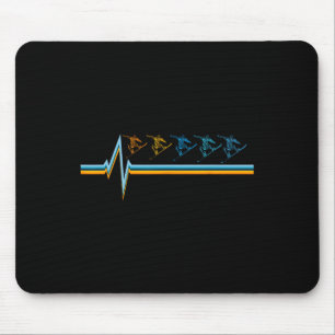Retro Snowboard - Vintage Snowboarder Snowboarding Mouse Pad