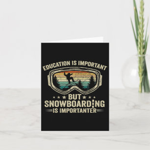 Retro Snowboarder Snowboard Lover Gifts Vintage Sn Card