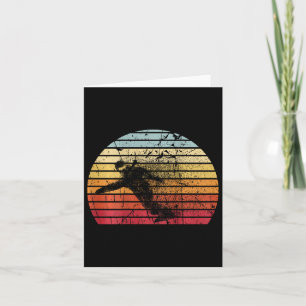 Retro Snowboarder Snowboarding Ski Holiday Snowboa Card