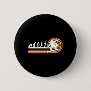 Retro Snowboarding Evolution - Snowboard Boots Spo 6 Cm Round Badge