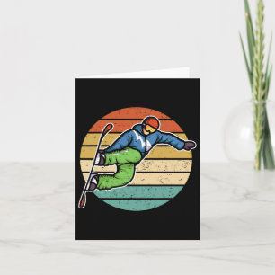 Retro Snowboarding Snowboard 1  Card