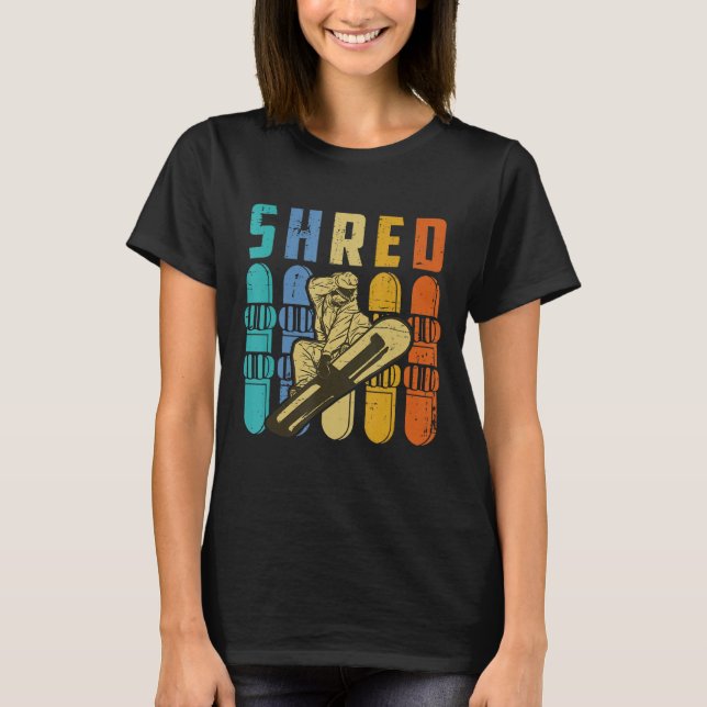 Retro Snowboarding T-Shirt (Front)