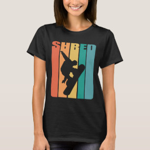 Retro Snowboarding Trick 70s Vintage Freestyle Sno T-Shirt