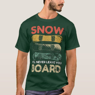 Retro Snowboards Snowboarder Snowboarding  T-Shirt