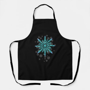 Retro Snowflake for Women Apron