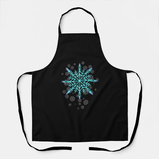 Retro Snowflake for Women Apron (Front)