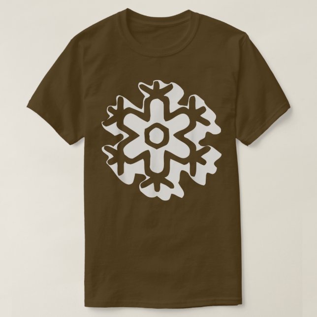 Retro Snowflake Groovy 531 T-Shirt (Design Front)