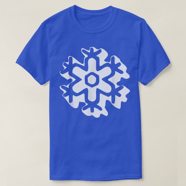 Retro Snowflake Groovy  T-Shirt (Design Front)