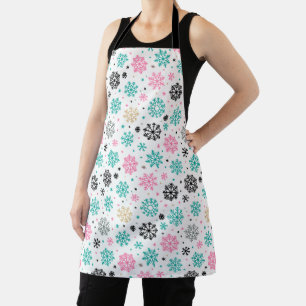 Retro Snowflakes Apron
