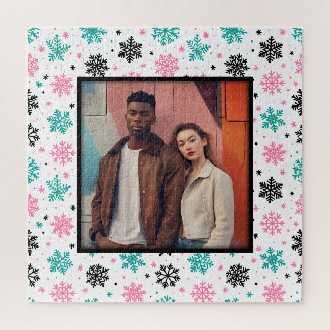 Retro Snowflakes Jigsaw Puzzle (Vertical)