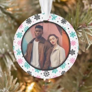Retro Snowflakes Ornament