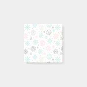Retro Snowflakes Post-it Notes