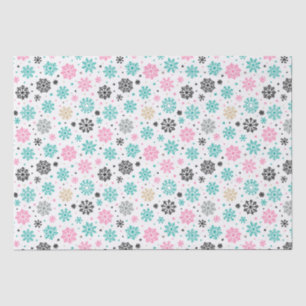 Retro Snowflakes Tissue Paper