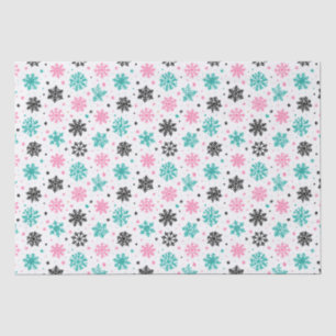 Retro Snowflakes Tissue Paper