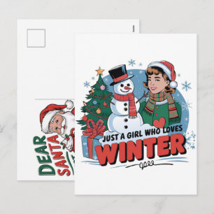 Retro Snowman Christmas Watch Holiday Gift Jewelle Postcard