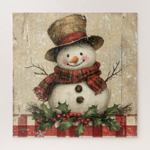 Retro Snowman Puzzle