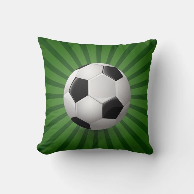 Retro Soccer Ball throw pillows (Front)