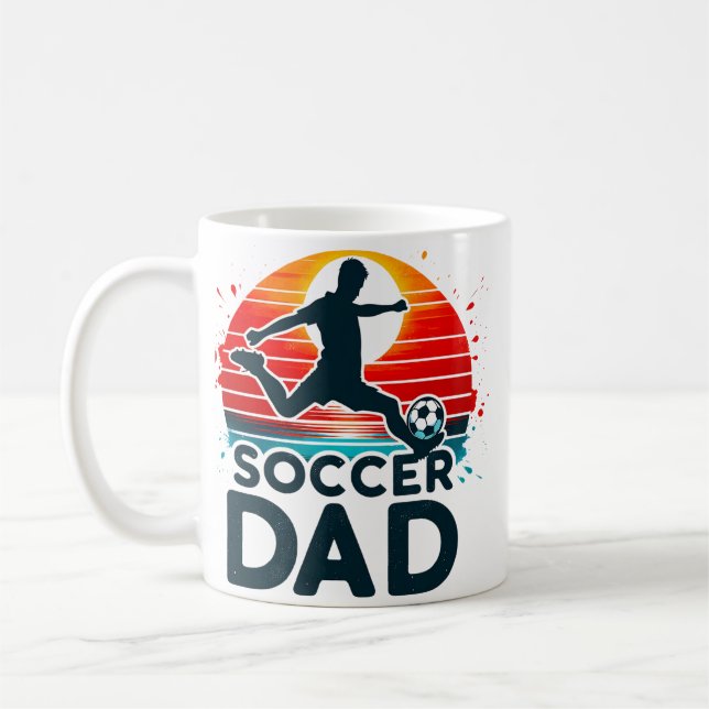 Retro Soccer Dad Coffee Mug (Left)