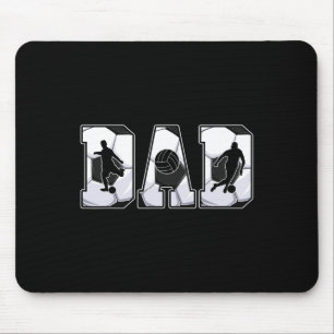 Retro Soccer Dad Daddy Father Happy Fathers Day Me Mouse Pad