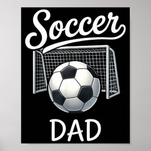 Retro Soccer Dad Matching Family Sport Game Day Poster