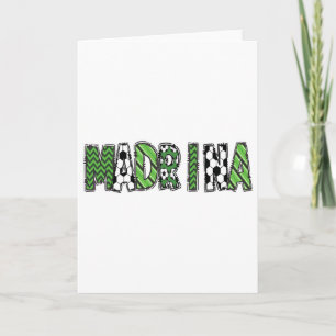 Retro Soccer Godmom Madrina Birthday Party  Card