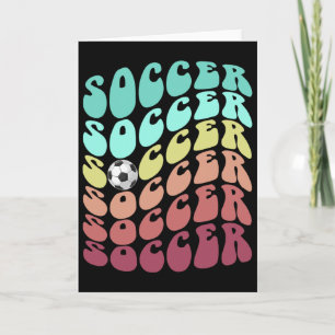 Retro Soccer Just Boy Girl Who Loves Play Club Hai Card