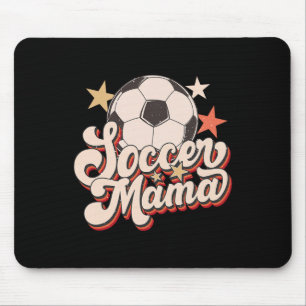 Retro Soccer Mama Soccer Mum Vintage Soccer Season Mouse Pad