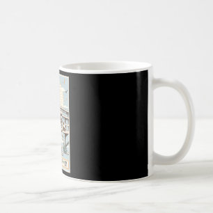 Retro Soccer Mum Tarot Card Soccer Skeleton Mama M Coffee Mug